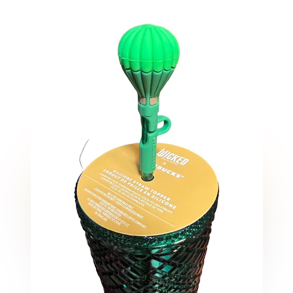 Starbucks NWT Wicked Emerald City Limited Edition Green Gemstone Cup & Keychain - Picture 11 of 15